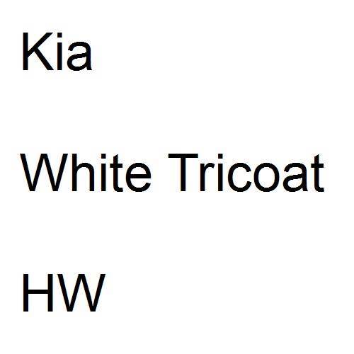 Kia, White Tricoat, HW.